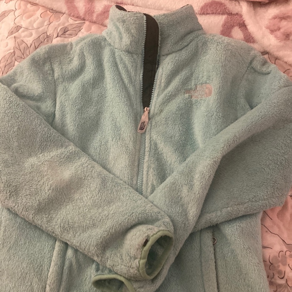 The North Face Mint Colored Fleece Jacket